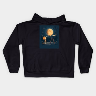 Warping Reality with Calvin and Hobbes Kids Hoodie